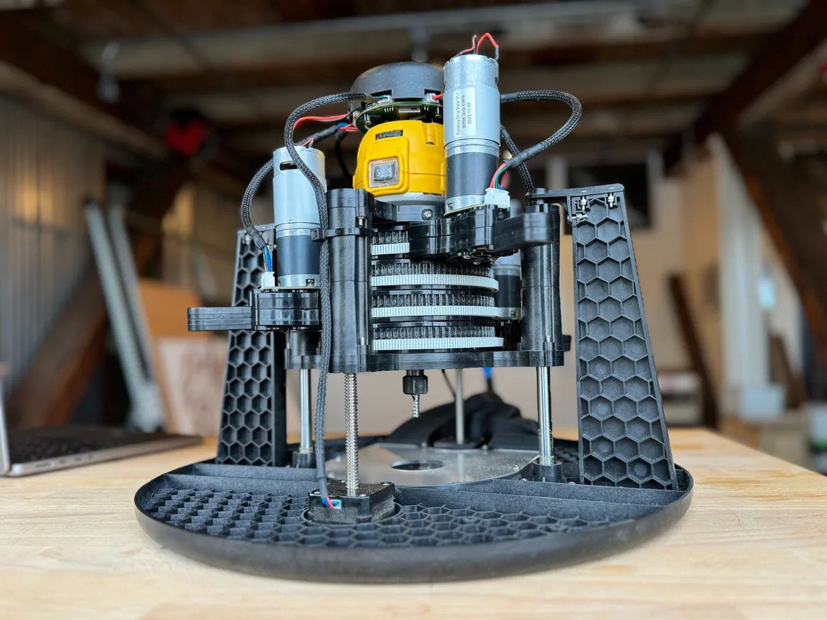 A Maslow 4.1 CNC machine.