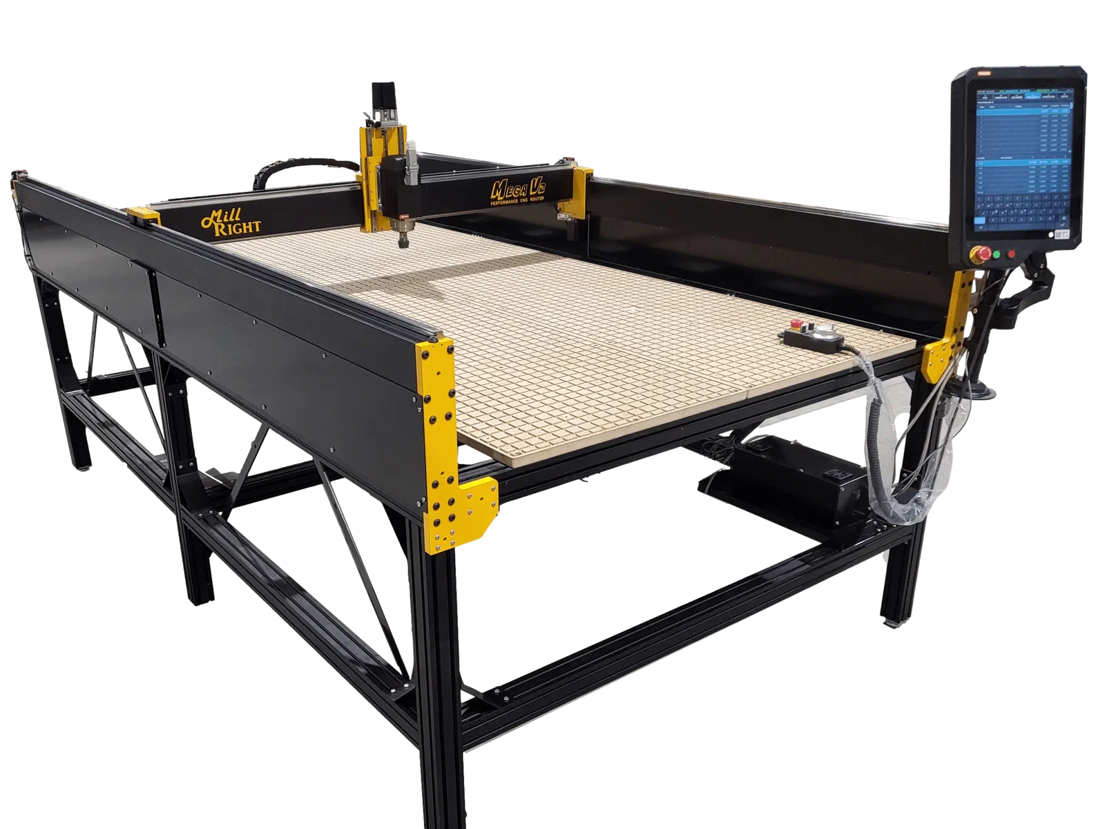 A MillRight CNC Mega V2 Full Sheet CNC machine.