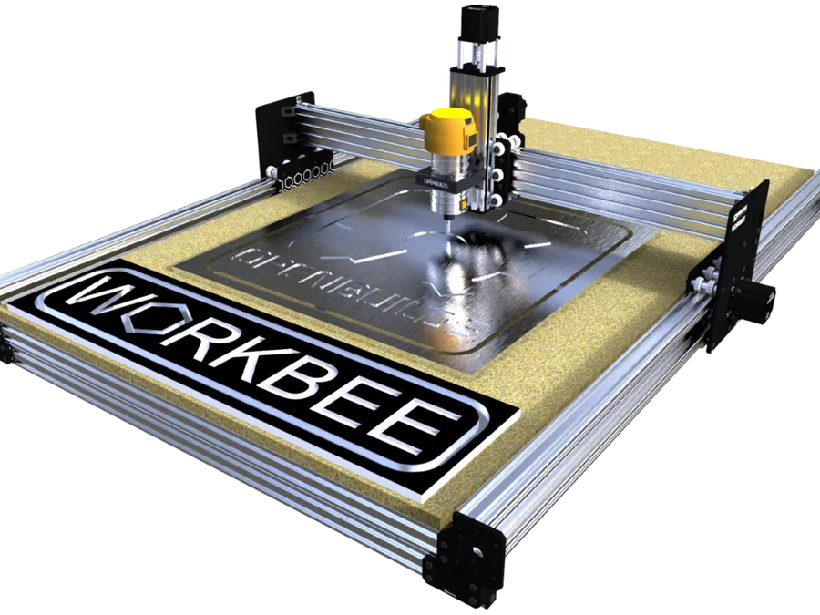 An OpenBuilds WorkBee 1510 (60 x 40 in) CNC machine.