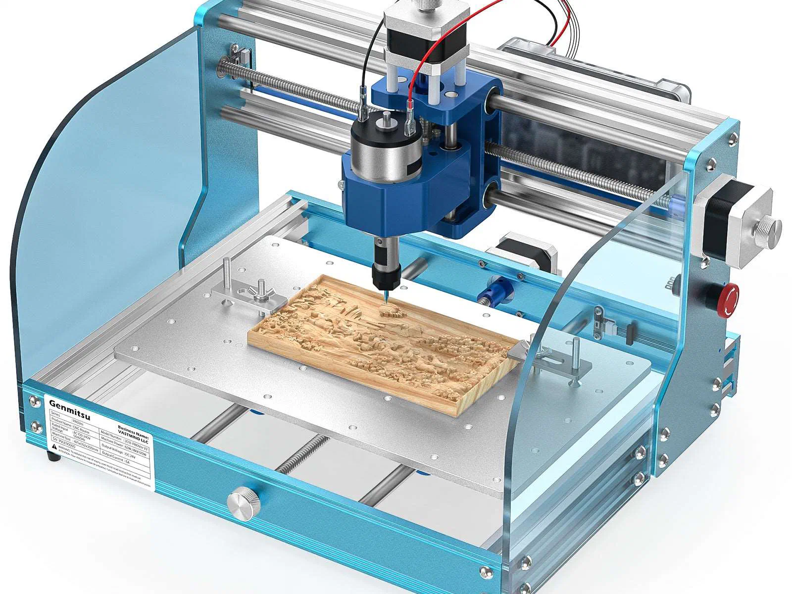 A SainSmart Genmitsu Genmitsu 3018-PROVer V2 CNC machine.