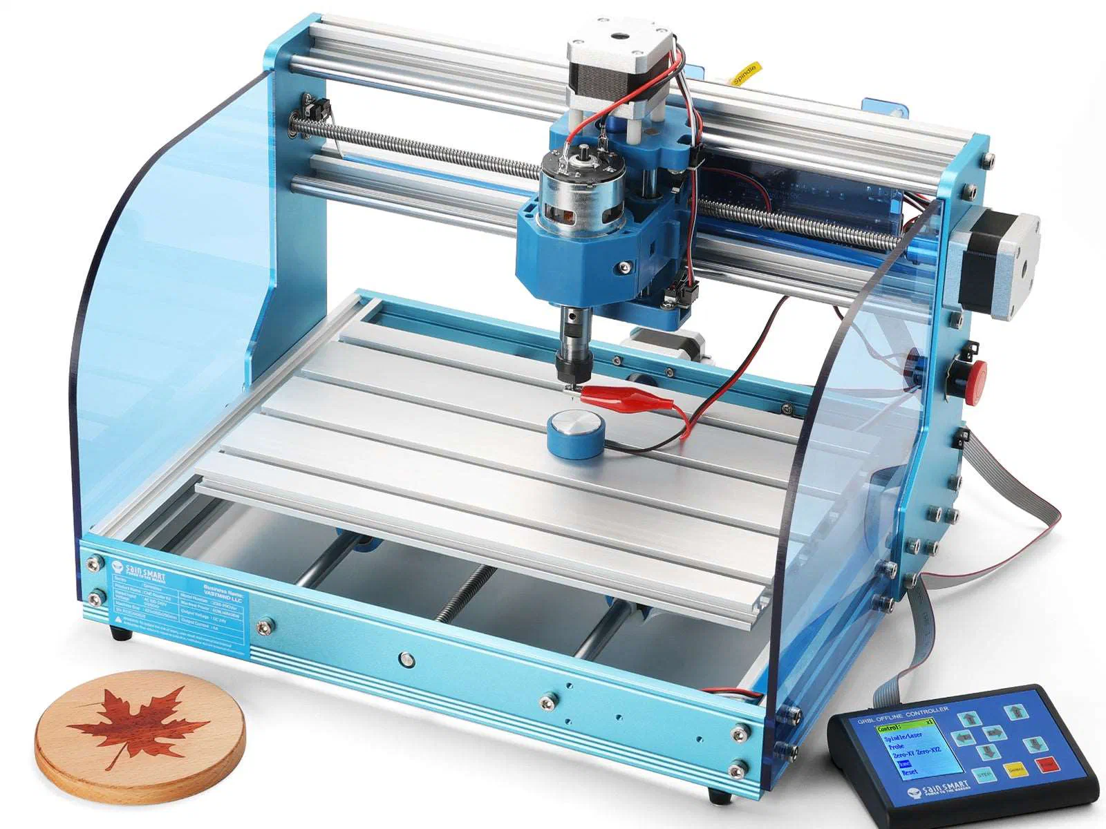 A SainSmart Genmitsu Genmitsu 3018-PROVer CNC machine.