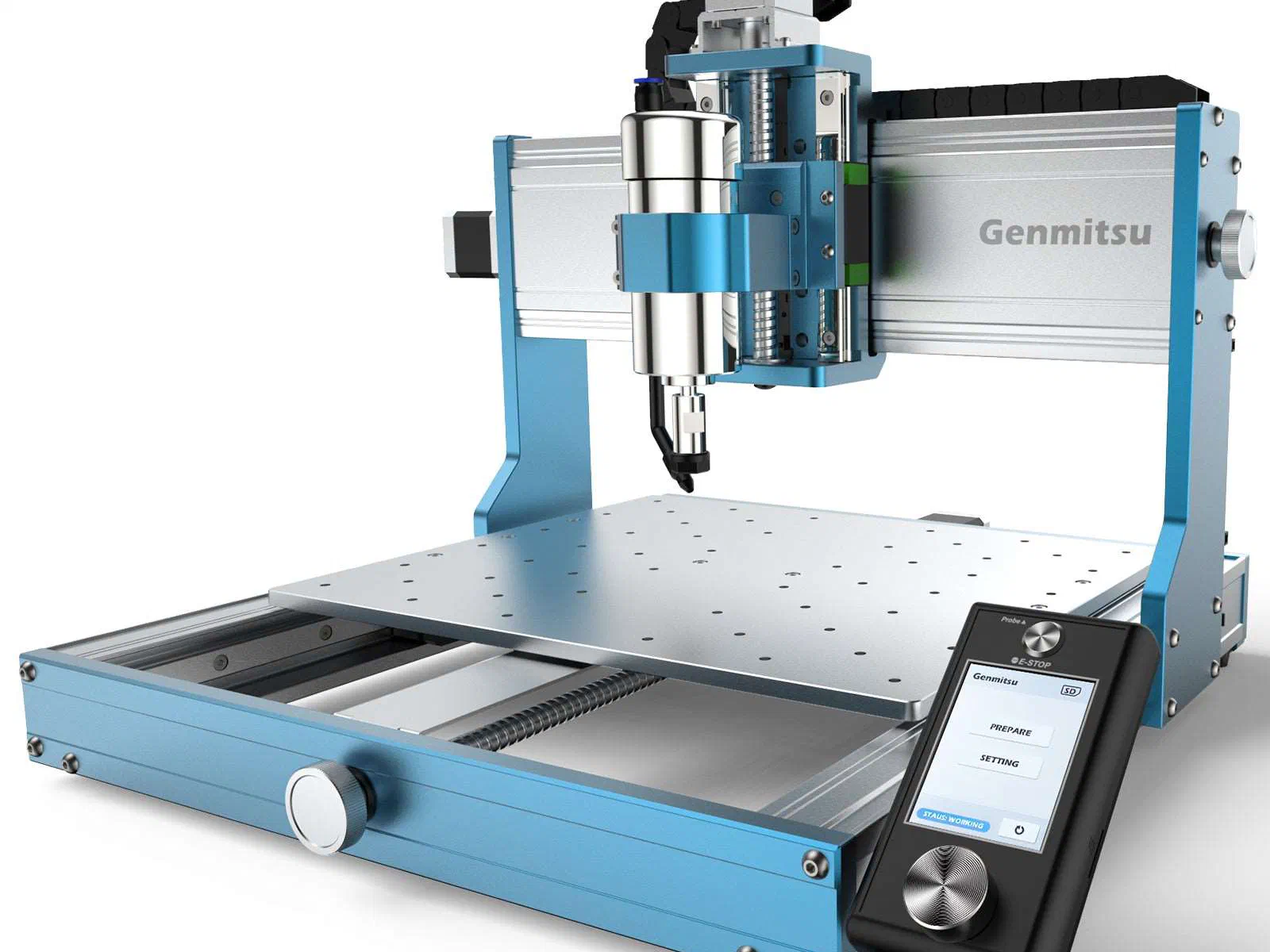 A SainSmart Genmitsu Genmitsu 3030-PROVer MAX CNC machine.