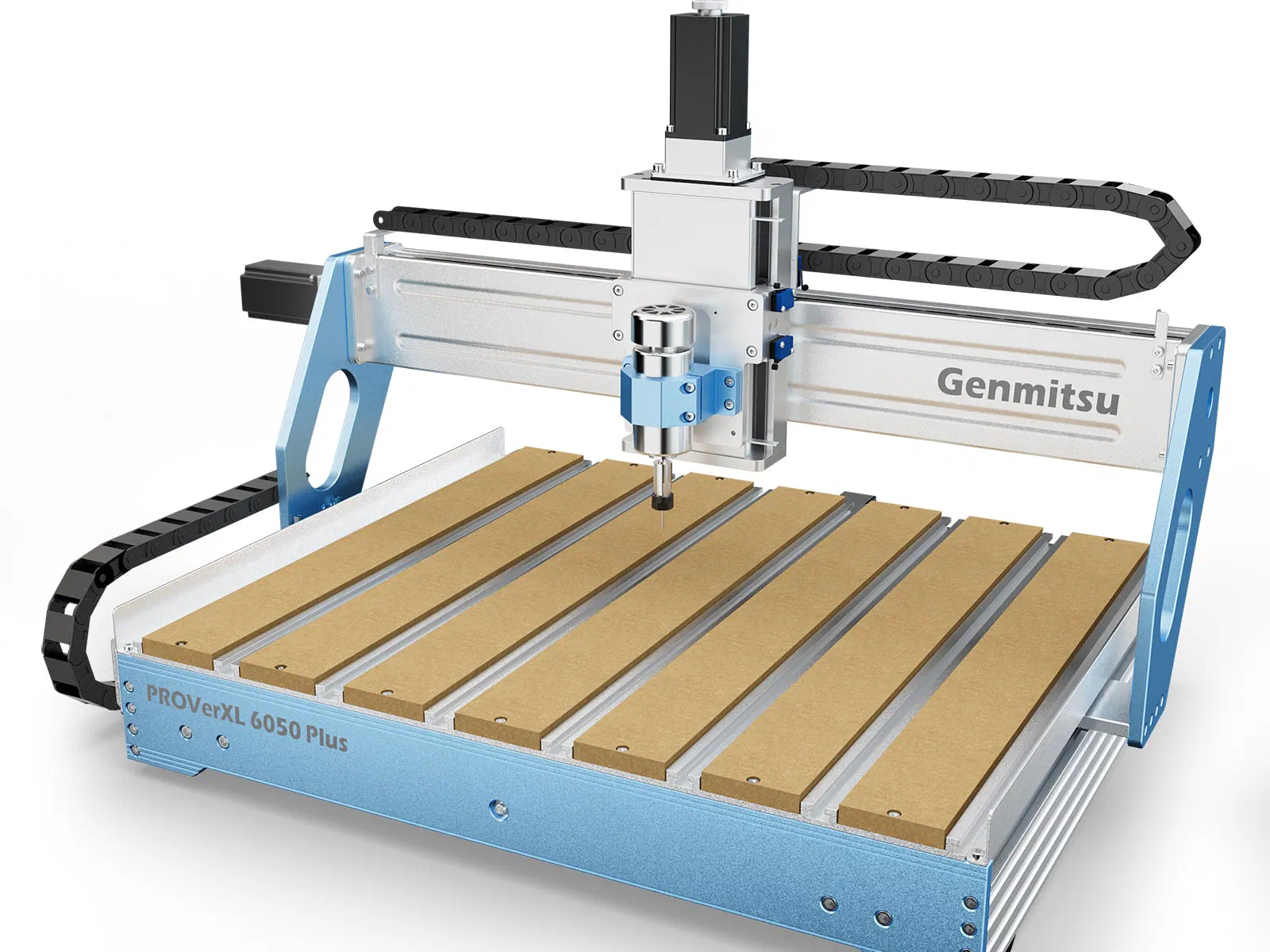 A SainSmart Genmitsu Genmitsu PROVerXL 6050 Plus CNC machine.