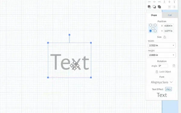 The Easel text editor with styling and alignment controls