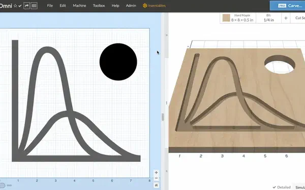 Switching between saved machine profiles in Easel